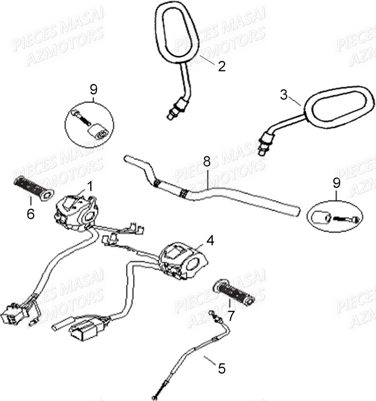 GUIDON pour SCRAMBLER 125 2021