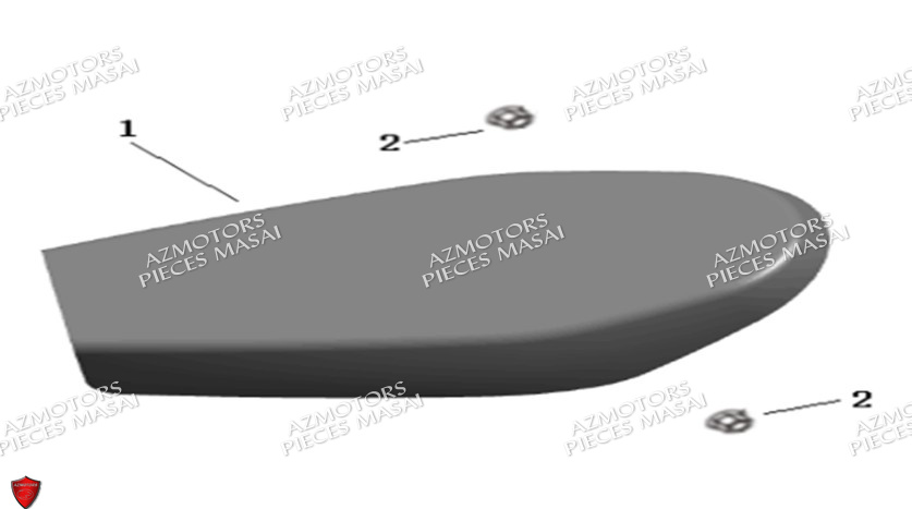 Selle No Serie Xxxxxxs12xxpu MASAI Pièces Moto SCRAMBLER 125cc 2021