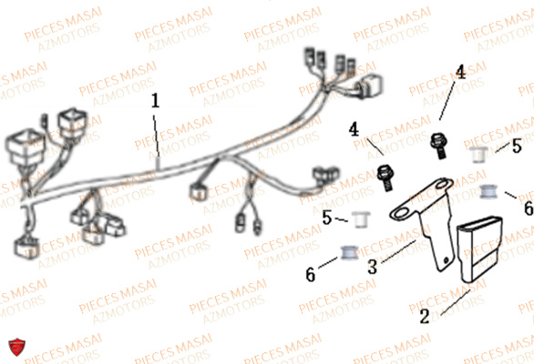 Boitier Ecu MASAI Pièces Moto SCRAMBLER 125cc Euro4