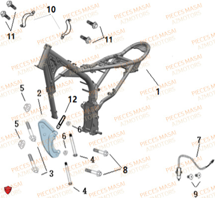 CHASSIS pour SCRAMBLER 125 E4