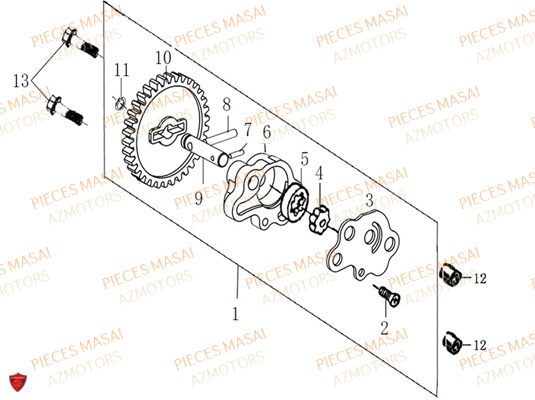 Pompe A Huile MASAI Pièces Moto SCRAMBLER 125cc SPORT