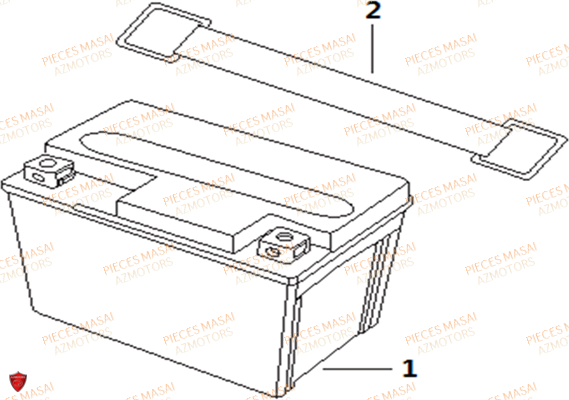 BATTERIE pour SCRAMBLER 50