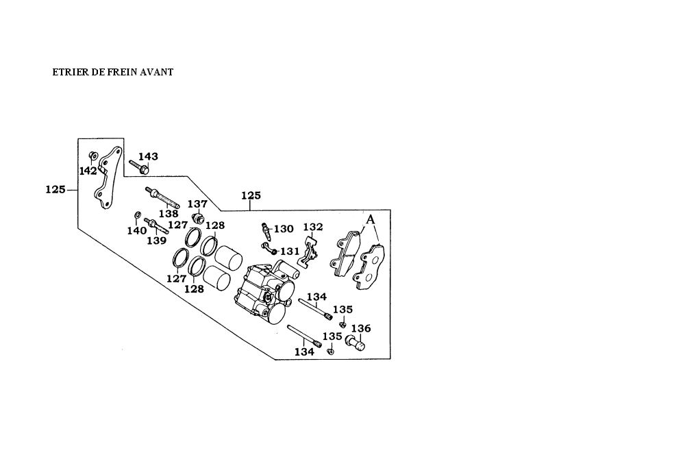 Etrier De Frein Avant KYMCO Pièces Moto Kymco SECTOR 125