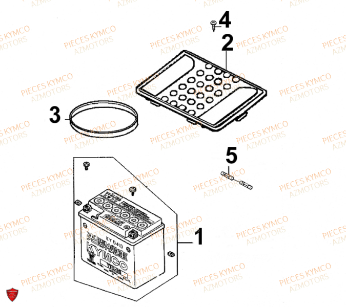 BATTERIE KYMCO SENTO 50 4T