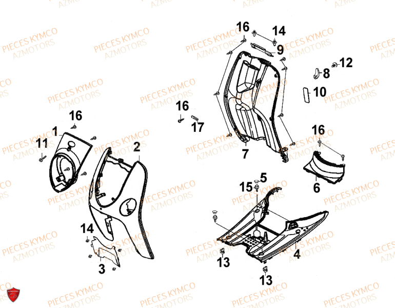 CARENAGE AVANT pour SENTO-50-4T