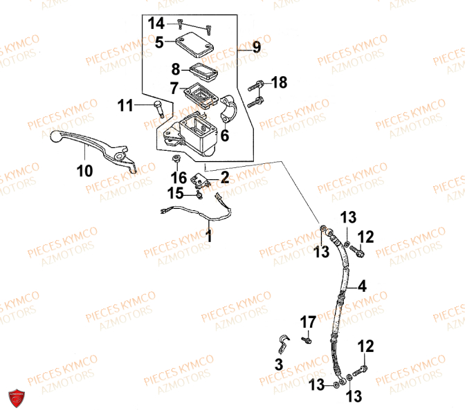 FREIN AVANT pour SENTO-50-4T