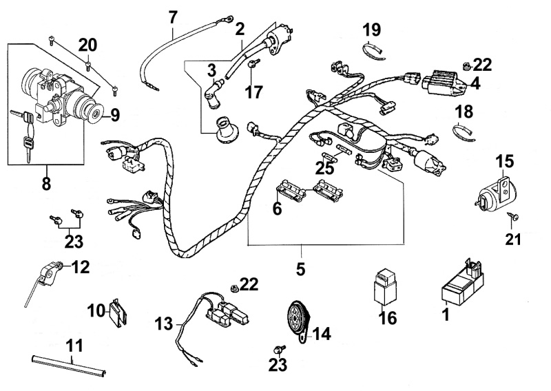 Equipement Electrique KYMCO Pièces SENTO 100 4T EURO III