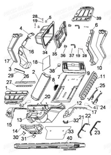 CARROSSERIE GLAMIS Pièces Buggy GLAMIS SHIFTER G500