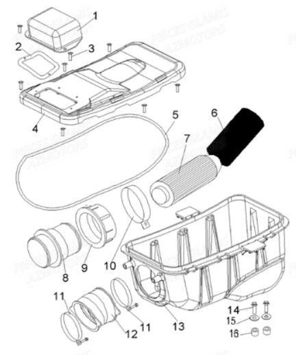 Filtre A Air GLAMIS Pièces Buggy GLAMIS SHIFTER G500