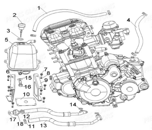 Reservoir D Huile GLAMIS Pièces Buggy GLAMIS SHIFTER G500