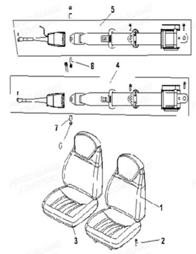 Sieges GLAMIS Pièces Buggy GLAMIS SHIFTER G500