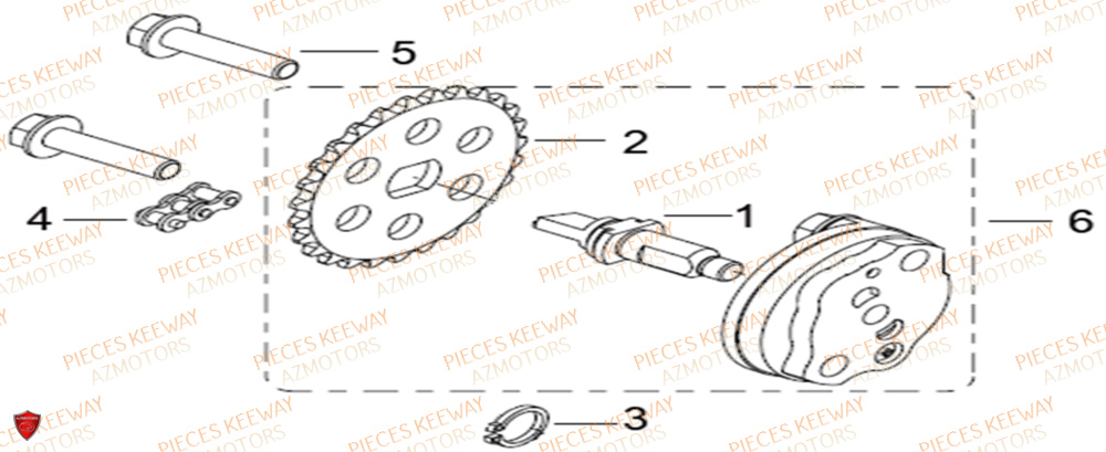 Pompe A Huile  Pieces KEEWAY Origine SILVERBLADE 125CC 2012
