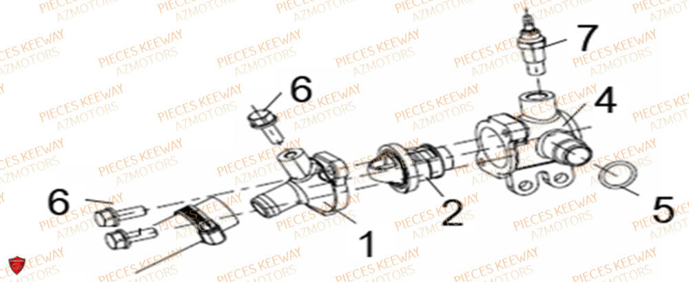 Thermostat  Pieces KEEWAY Origine SILVERBLADE 125CC 2012
