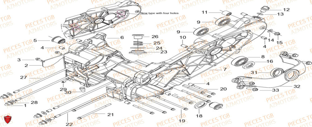 Carters  Pieces KEEWAY Origine SILVERBLADE 250CC
