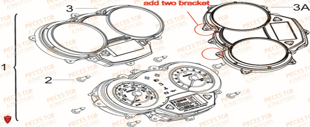 Compteur  Pieces KEEWAY Origine SILVERBLADE 250CC
