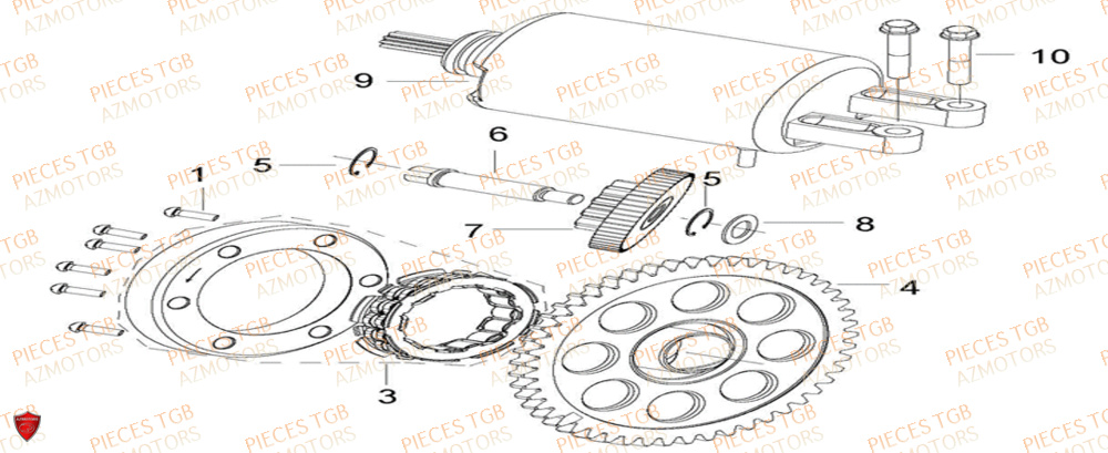 Demarreur  Pieces KEEWAY Origine SILVERBLADE 250CC
