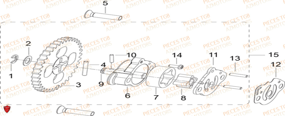 Pompe A Huile  Pieces KEEWAY Origine SILVERBLADE 250CC
