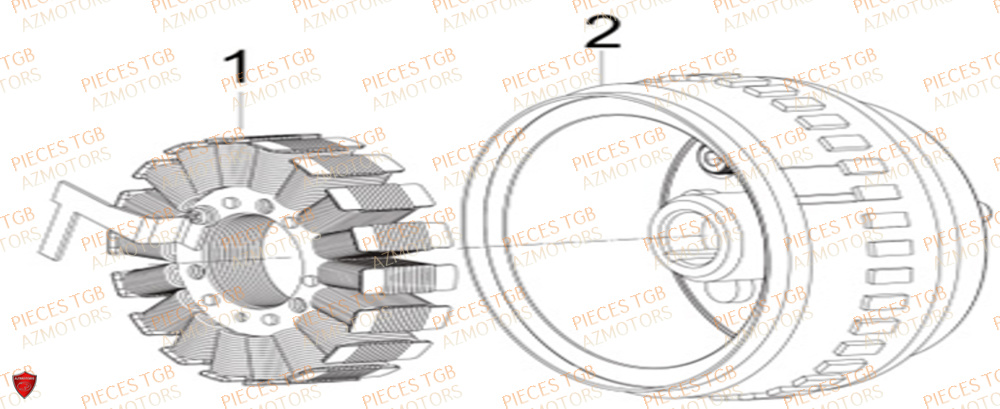 Stator  Pieces KEEWAY Origine SILVERBLADE 250CC
