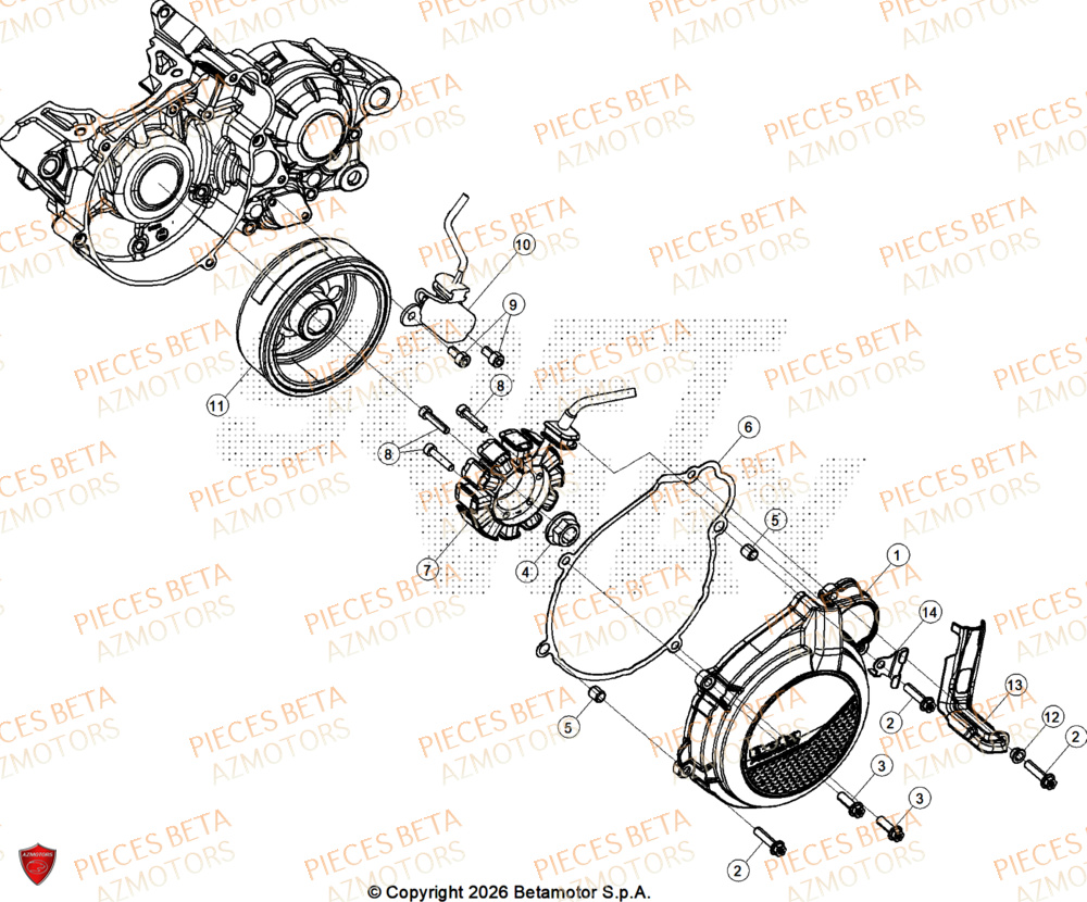 Allumage BETA Pièces BETA SINCRO 125 2T - 2026