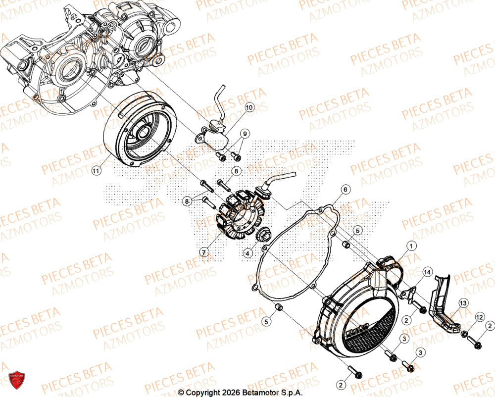 Allumage BETA Pièces BETA SINCRO 200 2T - 2026