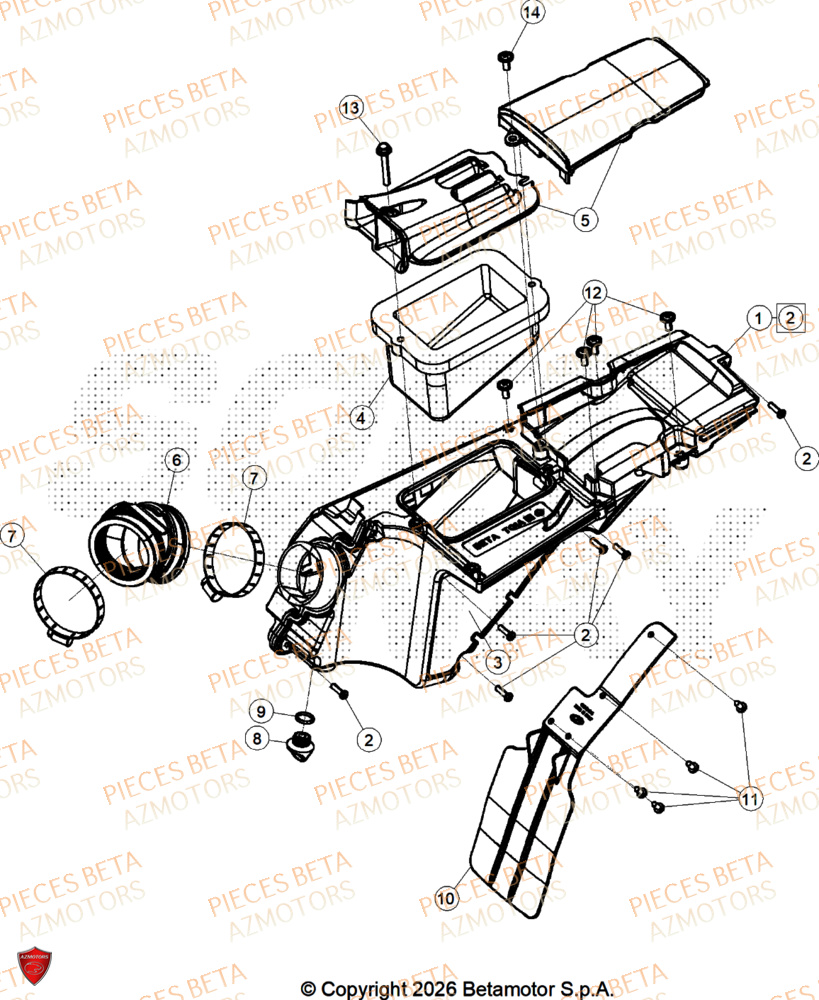 Filtre A Air BETA Pièces BETA SINCRO 300 2T - 2026