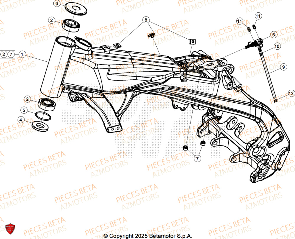 Chassis BETA Pieces BETA TRIAL SINCRO 300 2T SS - (2026)