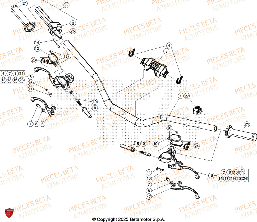 Guidon BETA Pieces BETA TRIAL SINCRO 300 2T SS - (2026)