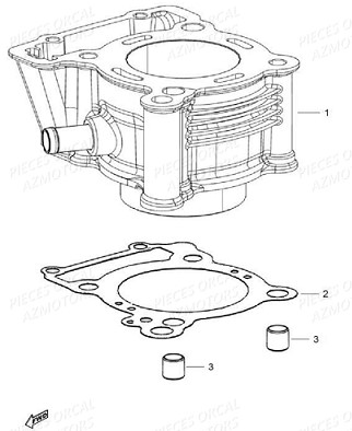 Cylindre ORCAL Pièces Orcal SK01 125cc Euro4