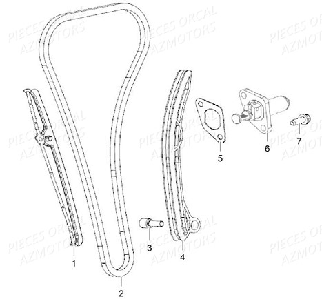 Distribution ORCAL Pièces Orcal SK01 125cc Euro4