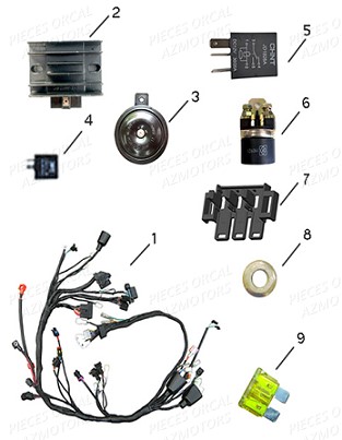 Electrique ORCAL Pièces Orcal SK01 125cc Euro4