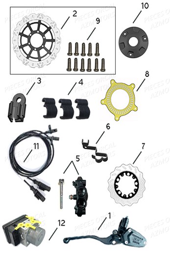 Freinage Partie 1 ORCAL Pièces Orcal SK01 125cc Euro4