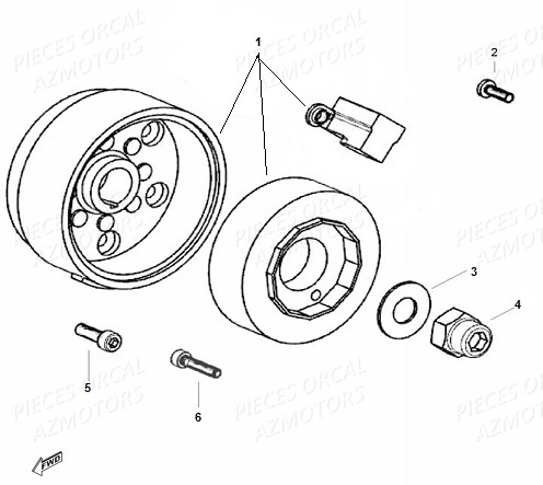 Stator Rotor ORCAL Pièces Orcal SK01 125cc Euro4