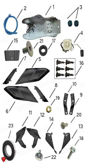 Carenage avant pour SK01 125 Euro5