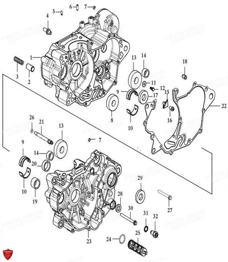 Carters pour SK01 125 Euro5