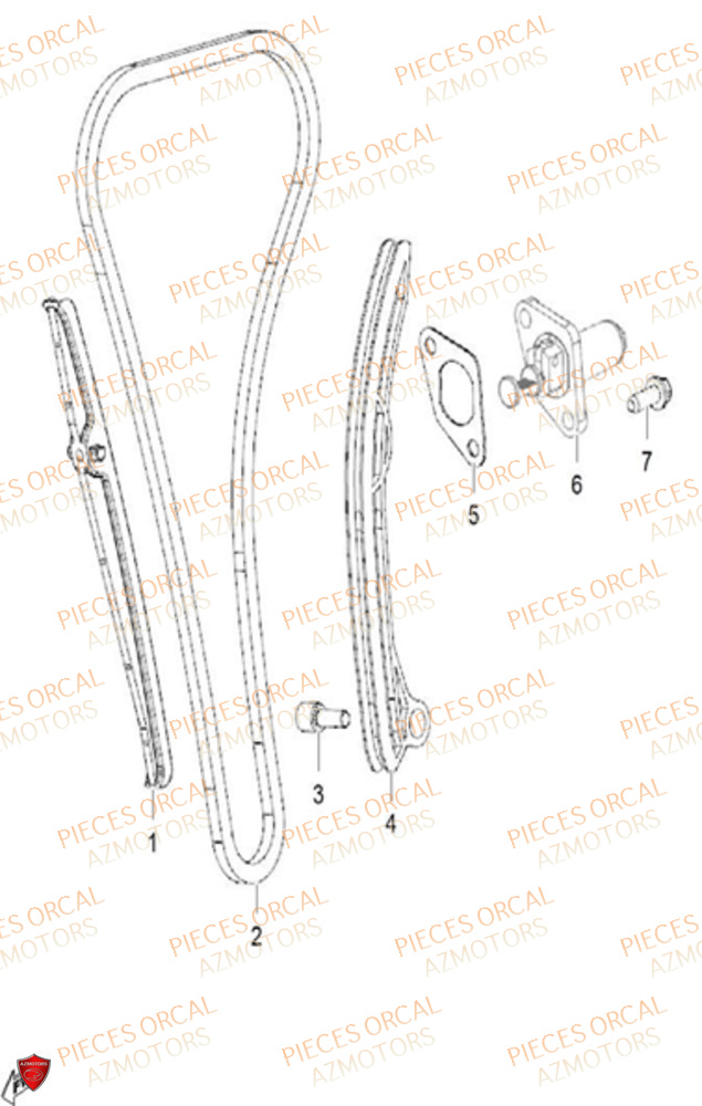 Distribution ORCAL Pièces Orcal SK01 125cc Euro5