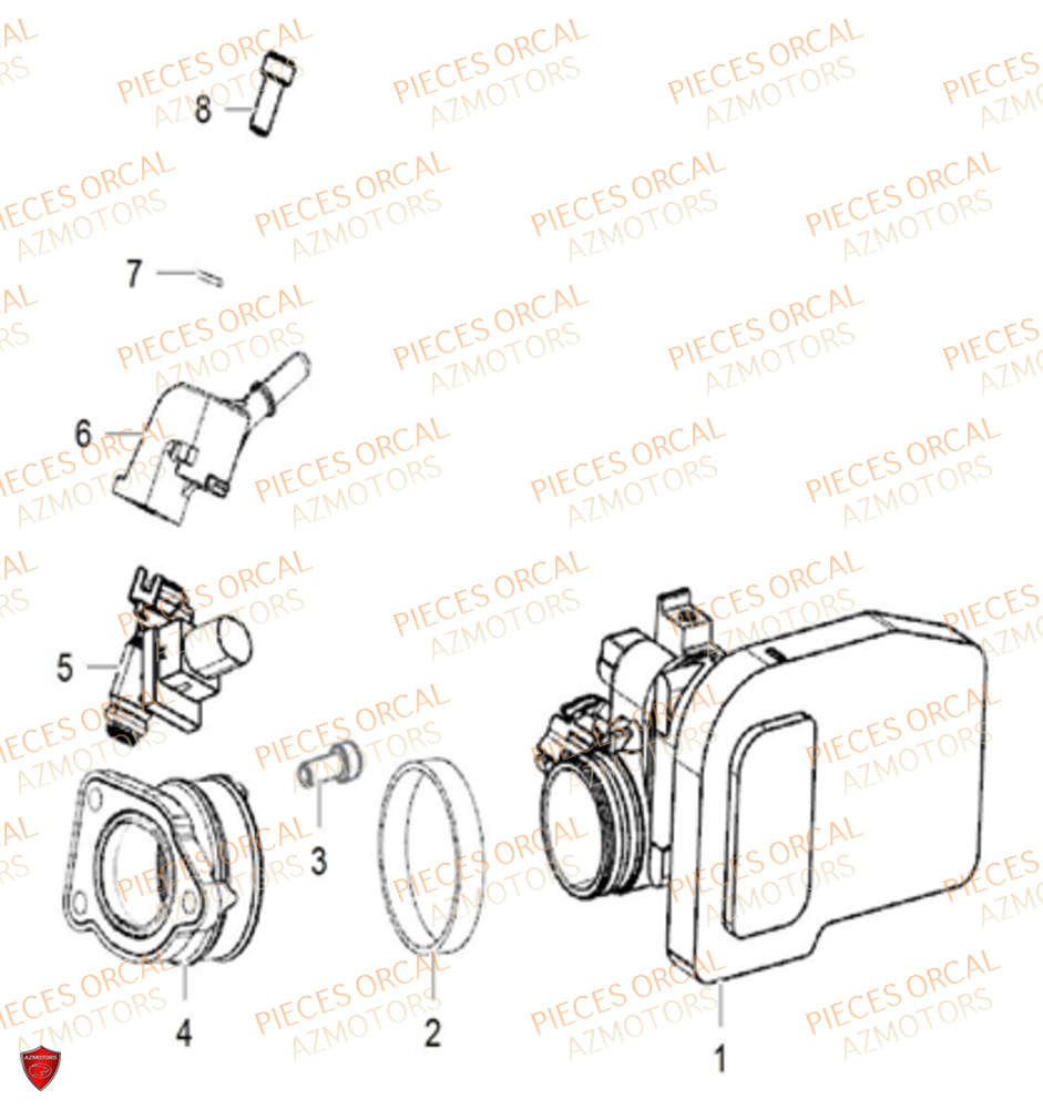 Injection ORCAL Pièces Orcal SK01 125cc Euro5