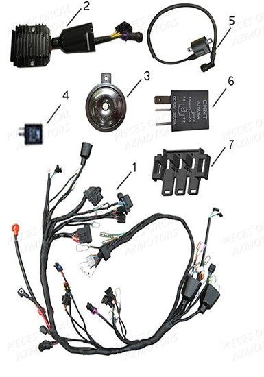 Electrique ORCAL Pièces Orcal SK03 300cc EURO4