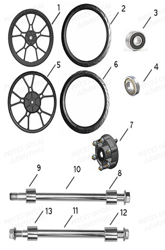 Jantes ORCAL Pièces Orcal SK03 300cc EURO4