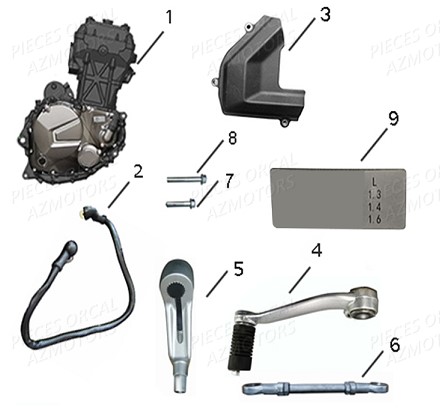Moteur ORCAL Pièces Orcal SK03 300cc EURO4
