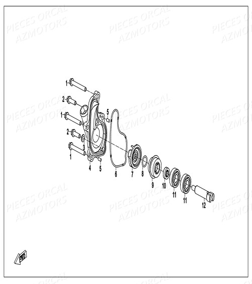 Pompe A Eau ORCAL Pièces Orcal SK03 300cc EURO4
