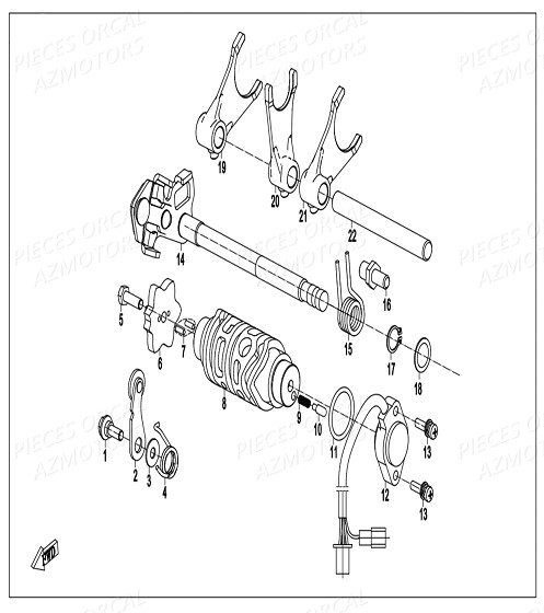 Selection ORCAL Pièces Orcal SK03 300cc EURO4