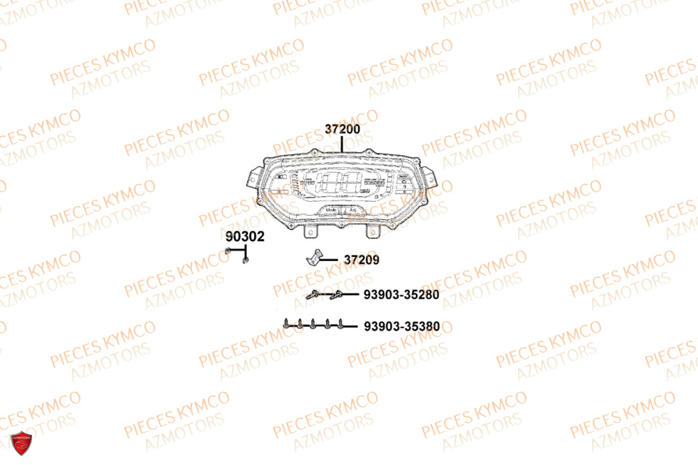 Compteur KYMCO Pièces SKYTOWN 50I EURO5+ (TH10AB)