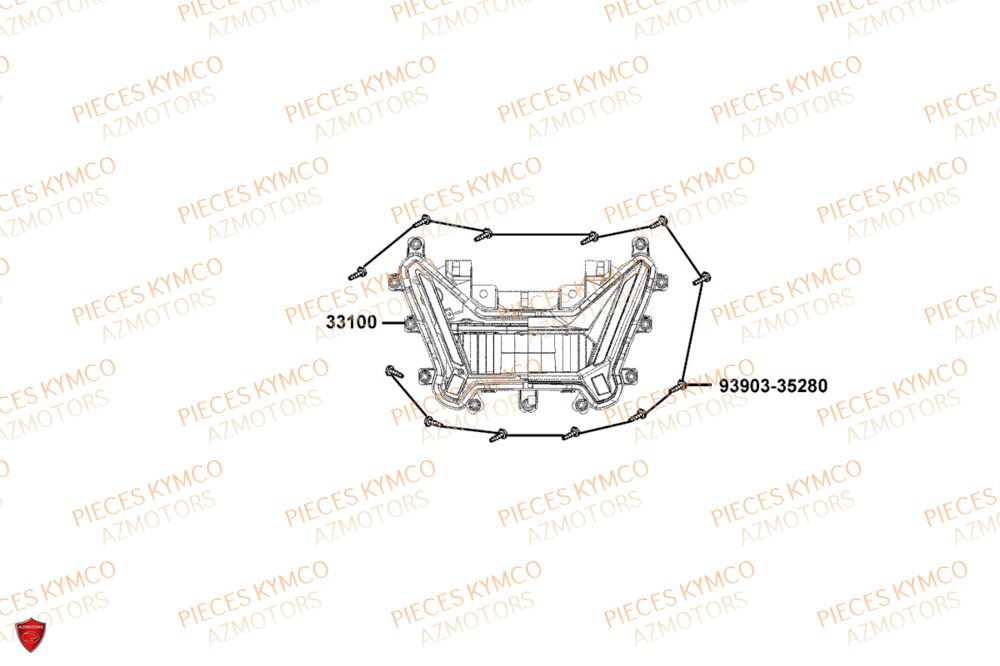 Phare KYMCO Pièces SKYTOWN 50I EURO5+ (TH10AB)