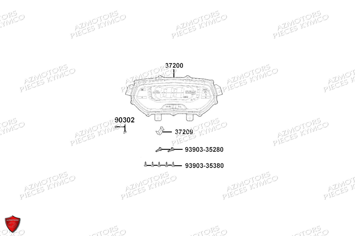 Compteur De Vitesse KYMCO Pièces SKYTOWN 125I CBS EURO 5+ (TH25AD)
