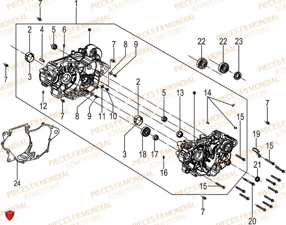 Carters FB MONDIAL Pieces SMX 125 ENDURO EU V