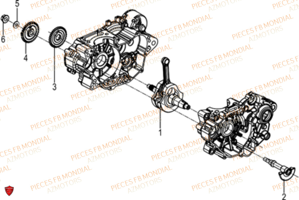 Vilebrequin FB MONDIAL Pieces SMX 125 MOTARD EU V