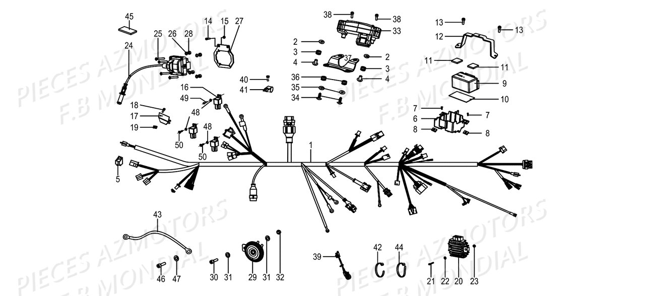 Systeme Electrique FB MONDIAL Pieces SMX 125 ENDURO EU IV FB Mondial Origine