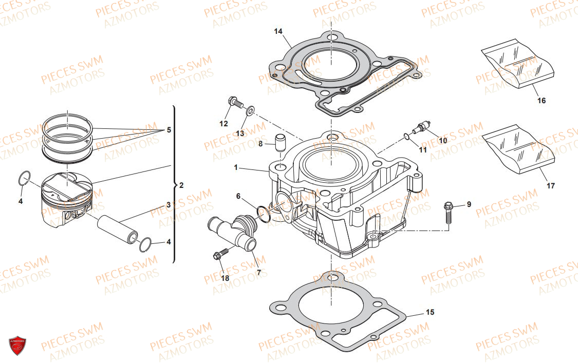 CYLINDRE SWM SM 125 R 2020