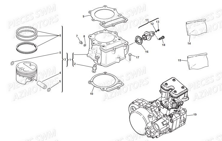 CYLINDRE pour SM 650R