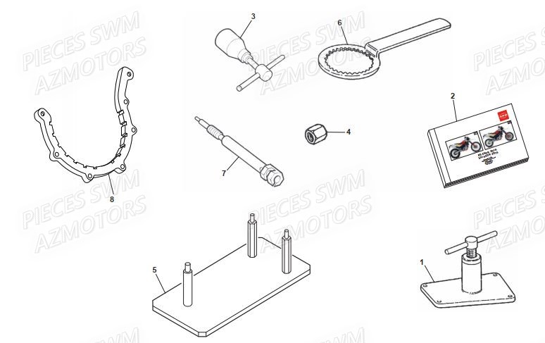 Outils SWM Pieces SWM SUPERMOTARD SM 650R